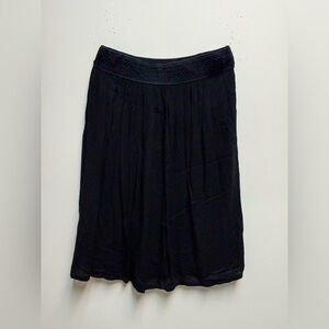 Black Bohemian Midi Skirt